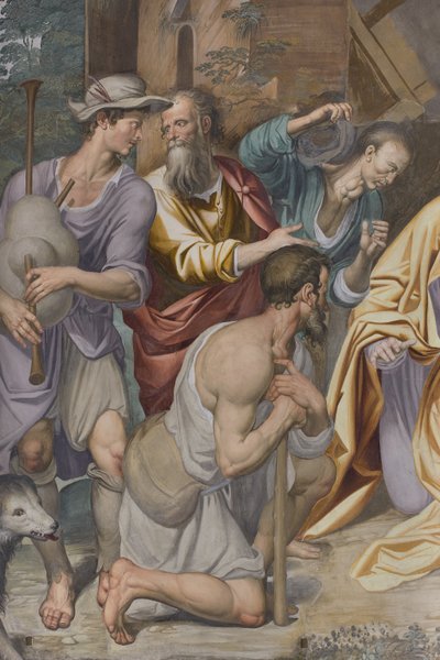 Paimenten palvonta, 1578-82 tekijältä Simone Veneziano Peterzano